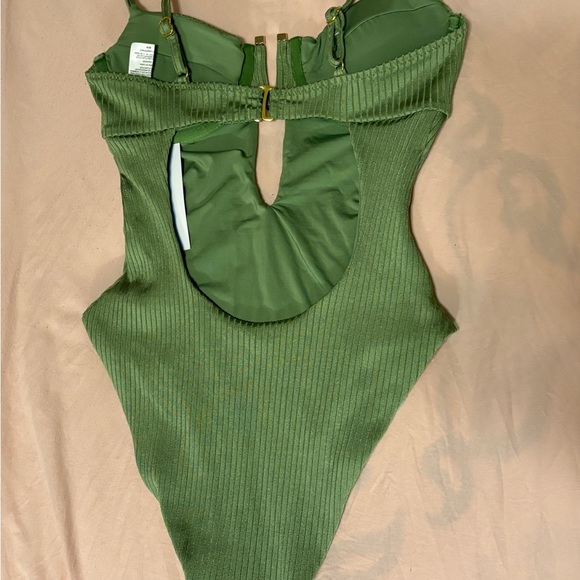 Isabella Rose green maillot one piece swimsuit - Picture 5 of 6